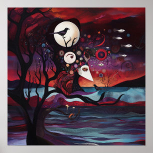 Poster Intention manifeste Witchy AI Art Matte Value