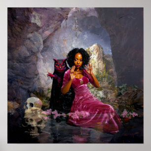 Poster Intention manifeste Witchy AI Art Matte Value