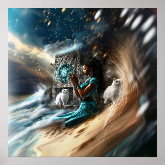 Poster Intention manifeste Witchy AI Art Matte Value (Devant)