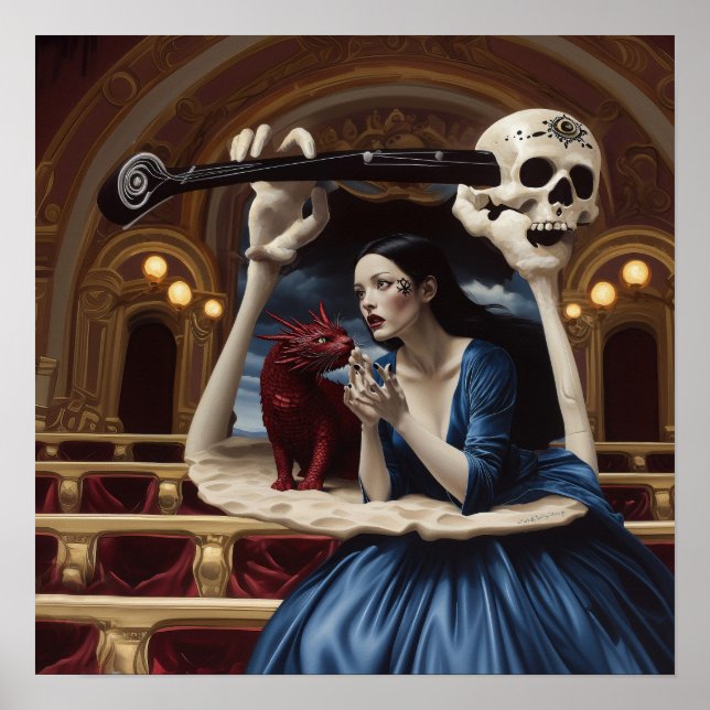 Poster Intention manifeste Witchy AI Art Matte Value (Devant)