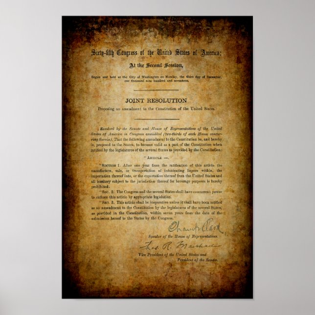 Poster INTERDICTION 18e MODIFICATION (Devant)