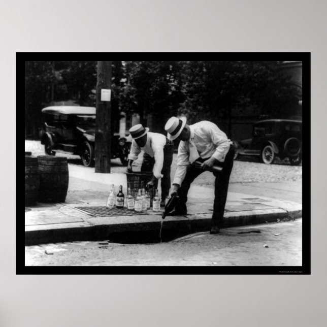 Poster Interdiction de la chasse au whisky 1923 (Devant)