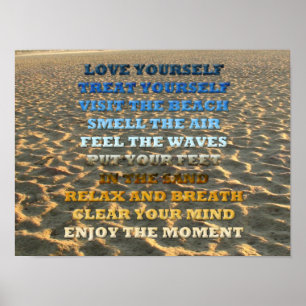 Poster Intérêt personnel Prendre soin de vous Citer affic