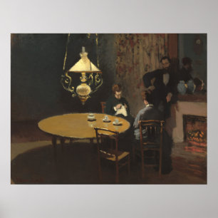 Poster Intérieur après dîner - Claude Monet Fine Art