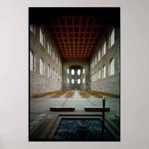 Poster Intérieur de la basilique, début 4ème siècle après