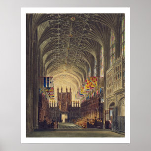 Poster Intérieur de la chapelle de St George, château de