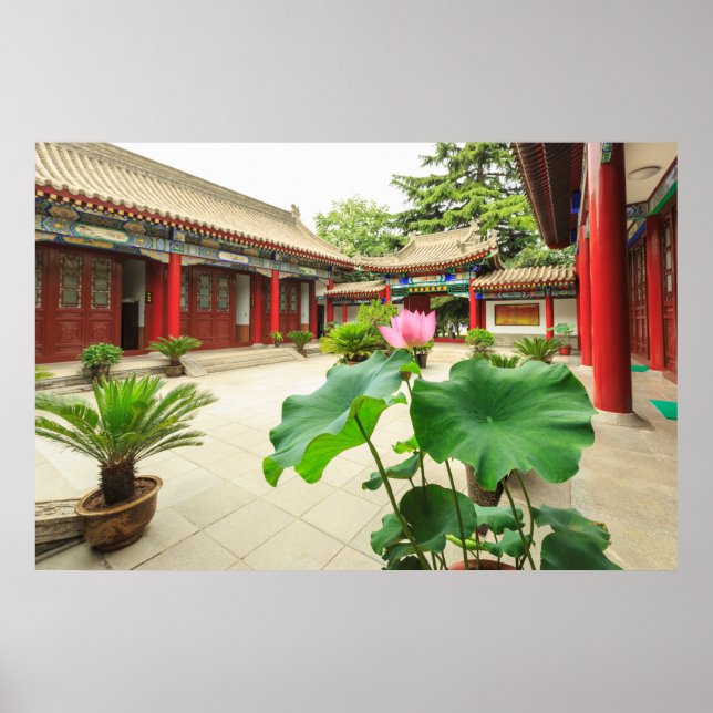 Poster Intérieur de la pagode de Chine (Devant)