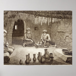 Poster Intérieur de l'atelier d'un potier, du volume II