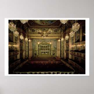 Poster Intérieur de l'Opéra, achevé en 1770 (re