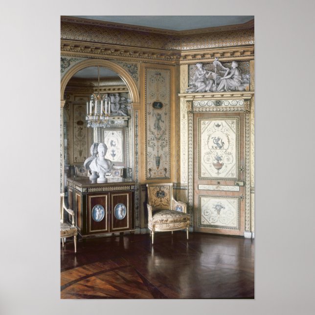 Poster Intérieur du boudoir de Marie Antoinette (Devant)