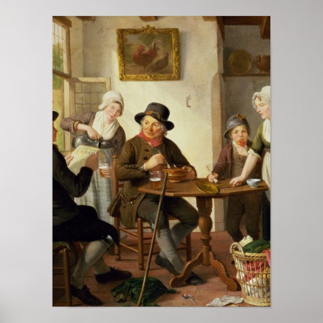 Poster Intérieur du chalet (Devant)