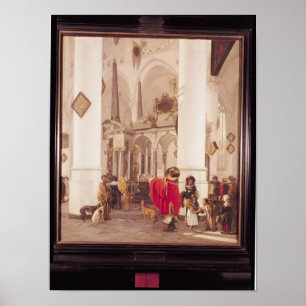 Poster Intérieur du Kerk Nieuwe, Delft, 1656