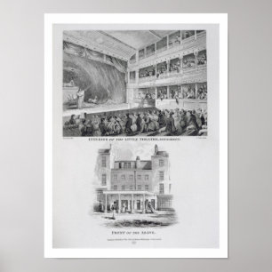 Poster Intérieur du petit théâtre, Haymarket dans Londo