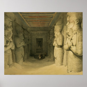 Poster Intérieur du temple d'Abu Simbel, de "Egypte