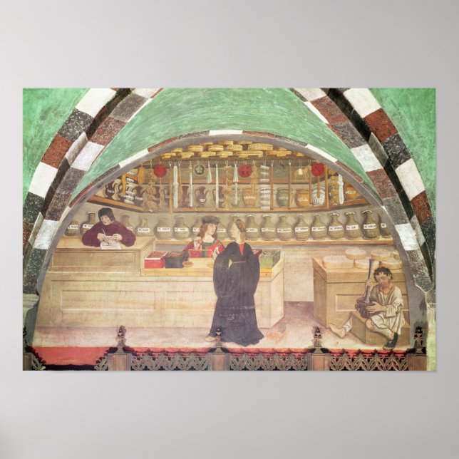 Poster Intérieur d'une pharmacie (Devant)