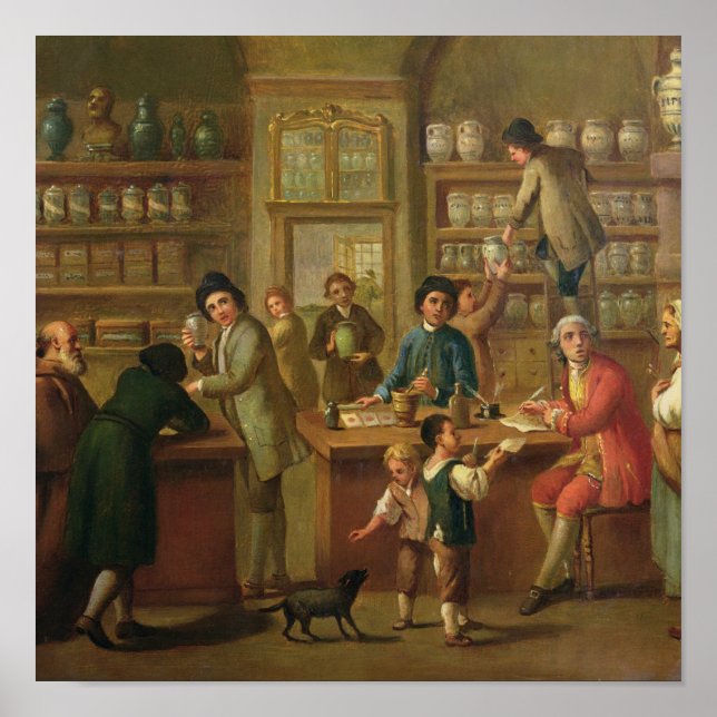 Poster Intérieur d'une pharmacie (Devant)
