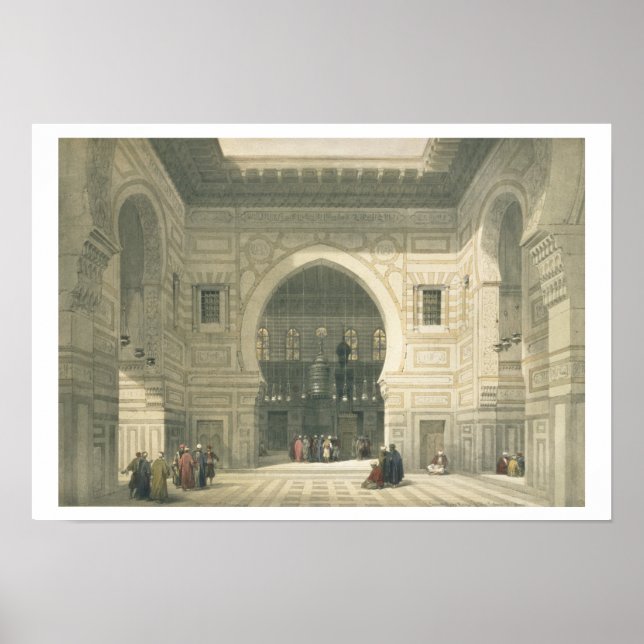 Poster Interior of the Mosque of Sultan Hasan, Cairo, fro (Devant)