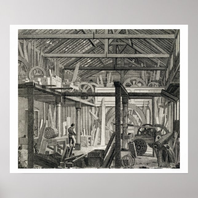 Poster Interior View of John Bunyan's Meeting House (Devant)