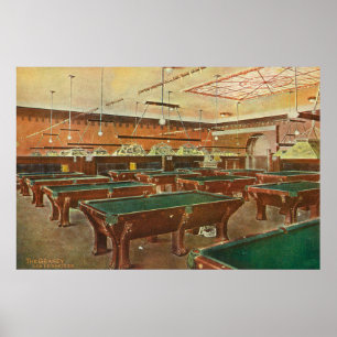Poster Interior View of the Graney Pool Hall