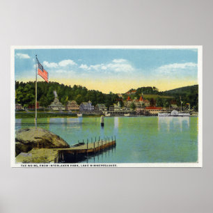 Poster Interlaken Park Vue sur les Weirs