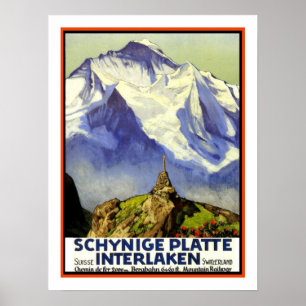 Poster Interlaken Vintage voyage