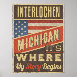 Poster Interlochen Michigan