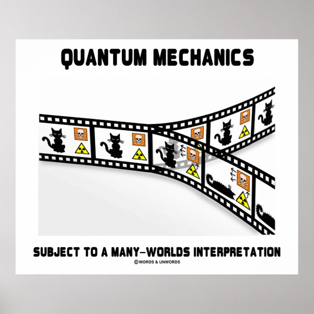 Poster Interprétation de Quantum Mechanics Many Worlds (Devant)