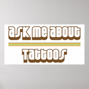 Poster Interrogez-moi au sujet des tatouages