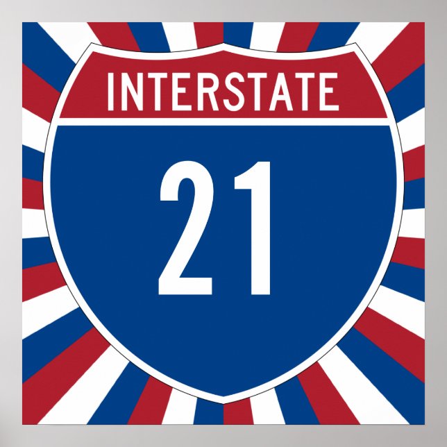 Poster Interstate 21 (Devant)