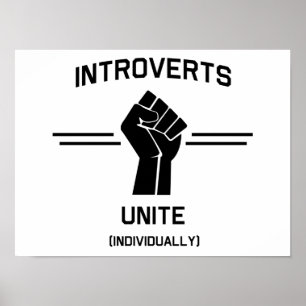 Poster Introvertis Unite (Individuellement)