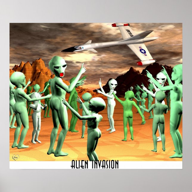 Poster Invasion Alien1 (Devant)