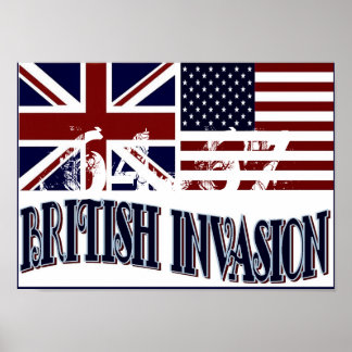 POSTER INVASION BRITANNIQUE