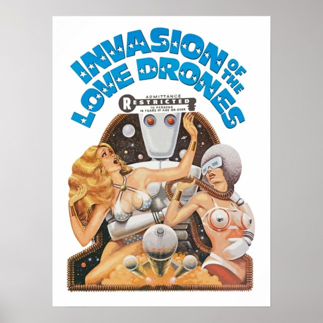 Poster Invasion des drones d'amour (Devant)