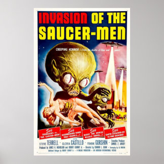 Poster Invasion des Saucers-Men