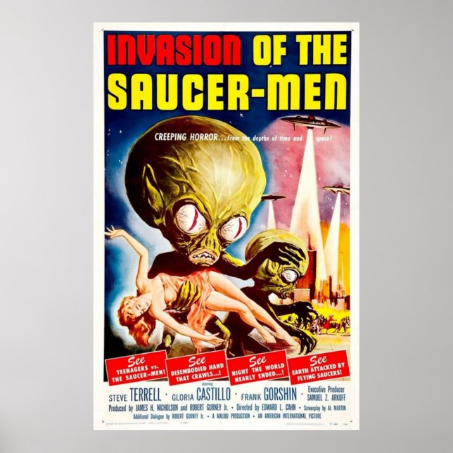 Poster Invasion des Saucers-Men (Devant)