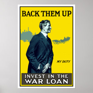 Poster Investissez dans le prêt de guerre - WWI