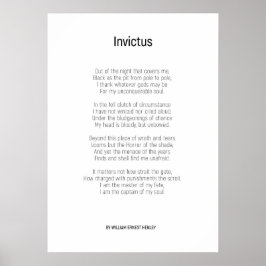Poster Invictus Par William Ernest Henley