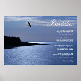 Poster Invictus ~ Poème Inspirateur ~ Toile