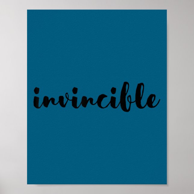 Poster Invincible - Motivational  (Devant)