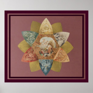 Poster Invitation de boule de mardi gras