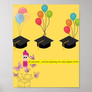Poster Invitation de remise des diplômes – Un nouveau cha