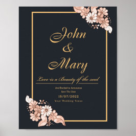 Poster Invitations de la fête de graduation simple et mod