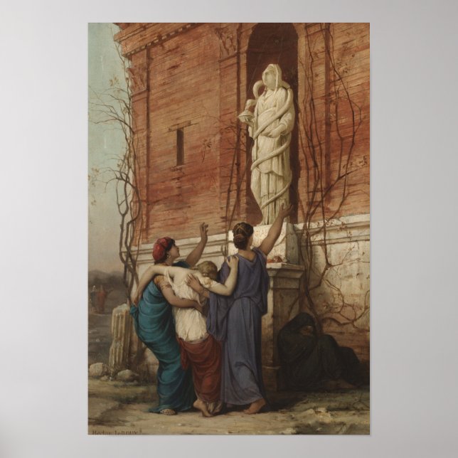 Poster Invocation à la déesse Hygieia, 1862 (Devant)