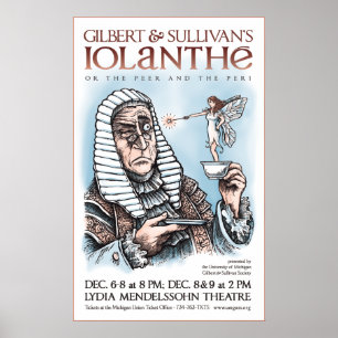 Poster Iolanthe de Gilbert & Sullivan