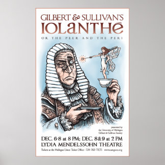 Poster Iolanthe de Gilbert & Sullivan