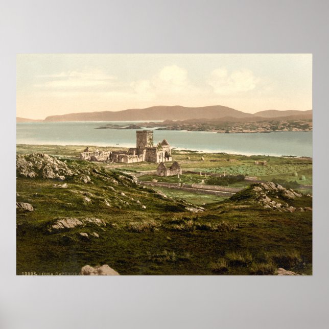 Poster Iona Abbey, Argyll et Bute, Écosse Imprimer (Devant)