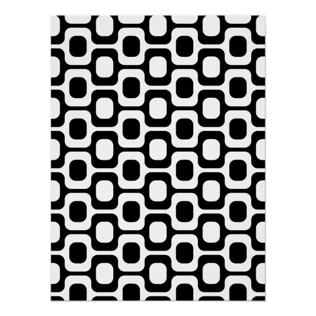 Poster Ipanema Beach - Black and white (Devant)