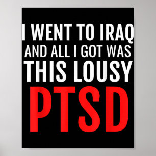 Poster Irak Vétérinaire Chemise Ptsd Dark Humour