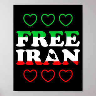 Poster Iran _ iran coeur persan citation _ liberté pour l