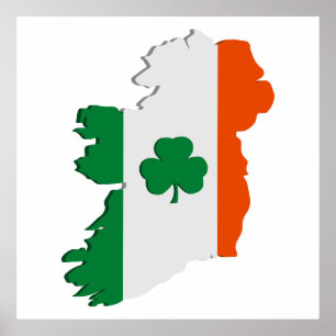 Poster Ireland map